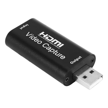 Аудио видео карти за заснемане на USB 2.0 1080P 4K запис чрез DSLR видеокамера за действие Cam за придобиване с висока разделителна способност