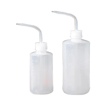 2 PACK 250ml 500ml пластмасова бутилка за измиване с мащаб медицински изстискване бутилка поливане инструмент за растителна хранителна вода