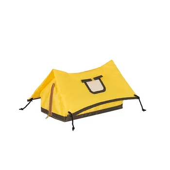 Outdoor Camping Tissue Box, BBQ Creative Tent Shape Tissue Organizer, Сгъваема преносима кутия за кола, Многофункционална
