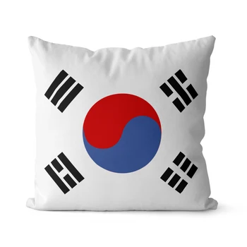 WUZIDREAM Начало декор възглавница покритие Южна Корея флаг възглавница покритие декорация калъфка за възглавници декоративни хвърлят възглавница покритие