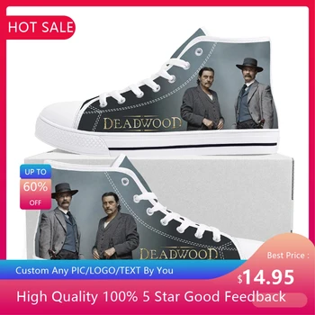 Deadwood High Top Sneakers Mens Womens Teenager Timothy Olyphant Ian McShane Canvas Sneaker couple Casual Shoe Customize Shoes