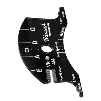 Мостове за цигулка Многофункционален шаблон за мухъл 4/4 Референтен инструмент за ремонт на мостове за цигулка Скрепер за пръстови отпечатъци Инструменти за правене Издръжлив