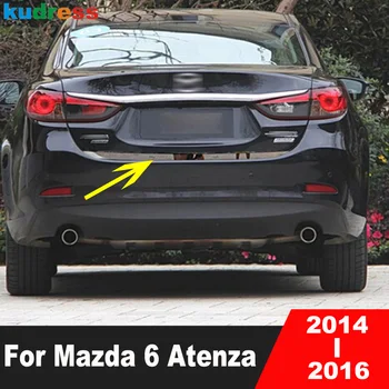 За Mazda 6 M6 Atenza седан 2014 2015 2016 Неръждаема задна багажника капак капак подстригване опашка врата формоване гарнитура лента кола аксесоари