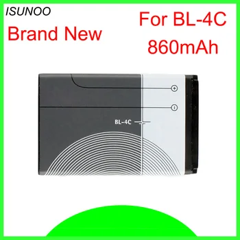 ISUNOO BL-4C телефонна батерия за Nokia 6100 6300 6125 6136S 6170 6260 6301 7705 7200 7270 8208 BL4C 860mAh