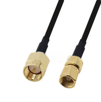 1pcs SMA мъжки към SMC женски жак адаптер RF опашка RG174 джъмпер кабел