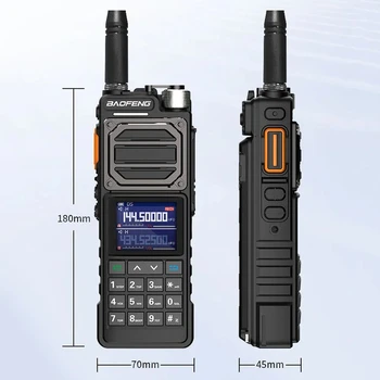 BaoFeng UV-25L Walkie Talkie Long Range Ham Radio Tri-Band Copy Frequency Висока мощна преносима Type-C Външна двупосочна BF-UV25L