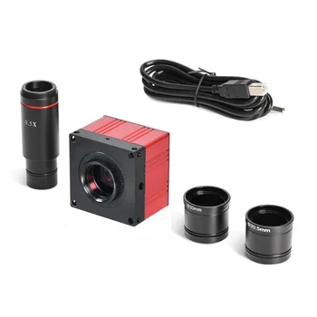 5MP CMOS USB Монокулярна бинокулярна тринокулярна микроскопска камера Цифров драйвер за окуляр Безплатен драйвер FHD индустриална камера за микроскоп