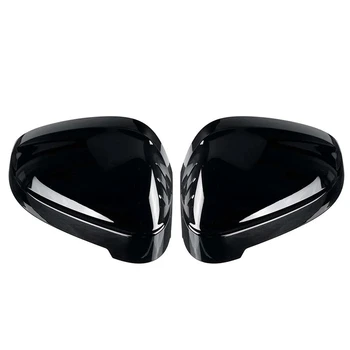 Gloss Black Pair For- A4 B9 S4 A5 S5 RS5 2017-2020 Черупки за огледала за обратно виждане Капак за защита на капака Автомобилен стайлинг Shell