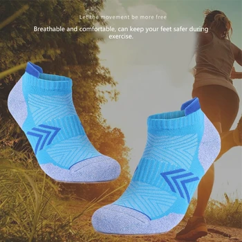 F1FD дишащи атлетични чорапи памучни чорапи глезена спортни чорапи за жени