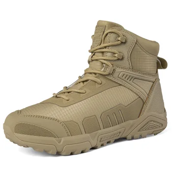 Тактически военни ботуши Мъжки ботуши Специални сили Пустинни бойни армейски ботуши Външни туристически обувки Обувки за глезена Мъже Работа Safty обувки