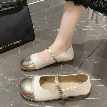 жени Мари Джейнс обувки 2024 пролетни апартаменти Лолита рокля обувки тенденция нови плитки сандали обувки марка случайни ходене Сапатос Mujer