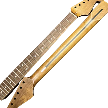 22 Frets Електрическа китара Neck Fretboard Заместители Канада Maple за DIY за ST Strat Replace
