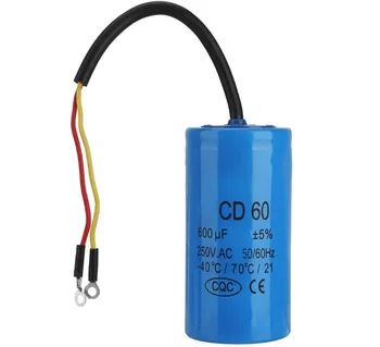 staring кондензатор CD60,600uf,250V. AC, 50 / 60Hz, -40 / 70 температура / 21