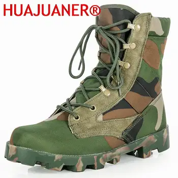 Тактически военни ботуши Мъжки ботуши Специални сили Пустинни бойни армейски ботуши Външни туристически обувки Обувки за глезена 2023 Мъже Туристически обувки