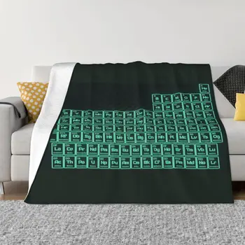Тритий зелен светеща тръба периодична таблица одеяло покривка на легло юрган покривки за легло