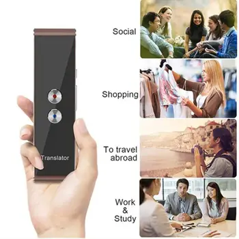 Portable T8 Smart Voice Speech Translator Двупосочен в реално време 30 Многоезичен превод за учене Пътуване Бизнес среща
