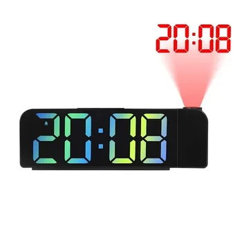 стена 180° цифрова проекция памет маса нощ изключване електронен часовник спалня режим аларма въртене