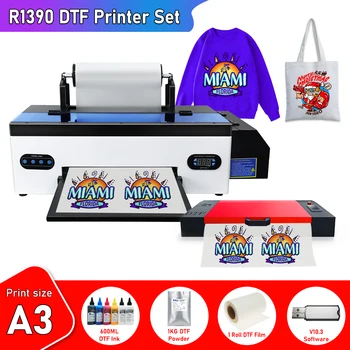impresora dtf a3 директно към филмов принтер за R1390 dtf трансфери готов за натискане A3 тениски печатни машини за тъкани дрехи