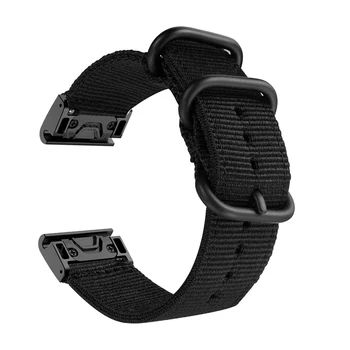 26mm Найлон Бързо Лесно прилягане Лента за часовник за Garmin Enduro / Tactix Delta Smart лента за китка за спускане MK1 MK2 MK2i Гривна