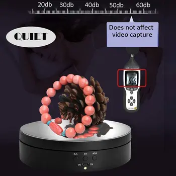 3 скорости електрически интелигентно зареждане регулируема скорост грамофон 360 градуса въртяща се стойка за дисплей за бижута