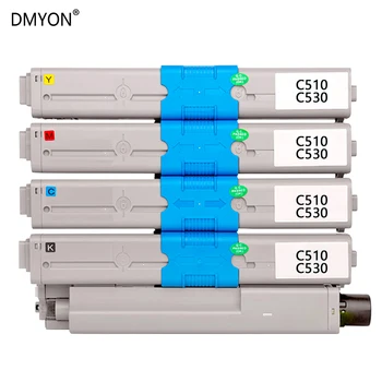 DMYON тонер касета съвместима за OKI C530 C510 MC561 C531 C511 MC562 принтери тонер касети черно и цветно