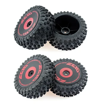 4Pcs предни и задни гуми Гуми за колела за Wltoys 124016 1/12 RC Резервни части за ъпгрейд на автомобили