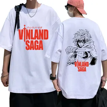 Japan Аниме Vinland Saga Thorfinn Karlsefni T Shirt Harajuku Aesthetic Hip Hop Loose Men Women Short Sleeve Cosplay Street Tees