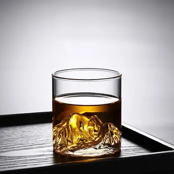 3D Mountain Clear Съдове за пиене Чаша за водка Чаши за пиене на вино Чаша за уиски Чаша за бира Стъклена чаша