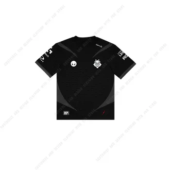 2024 G2 Отборна униформа Lol Esports Конкуренция Мъжка тениска с къс ръкав Топ Нов сезон фен облекло отгоре