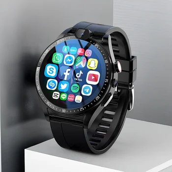 Ajeger 4G LTE Smart Watch Men Android 9 4GB+128GB Smartwatch Телефон 1000 mAh 1.43