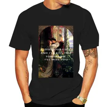 Отпечатана мъжка тениска Памучна тениска О-образно деколте Дамска тениска с къс ръкав Ромео и Жулиета Loving1