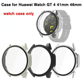Glass + Case for Huawei Watch GT 4 41mm 46mm Accessoroy PC All-around Bumper Protective Cover + Screen Protector for Huawei I7C1