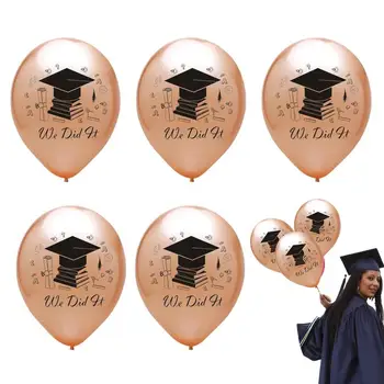 Дипломиране тематични балони 5бр Направихме го 12inch латексови балони дипломиране парти благоприятства декорации за гимназията университет