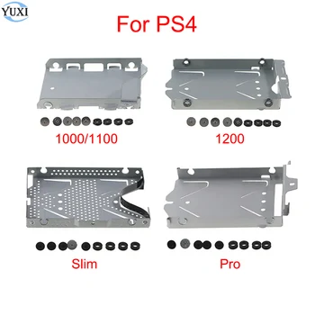 YuXi за PS4 1000 / 1100 1200 Slim Pro конзола твърд диск диск заливи база тава HDD монтажна скоба с винтове