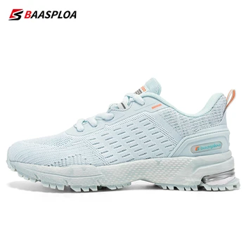 Baasploa Дамски нови обувки за бягане Mesh повърхност дишаща нехлъзгащи се дамски удобни маратонки на открито обувки за ходене