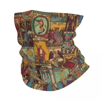 Голямата аркана на Таро Реколта пачуърк зимна лента за глава врата по-топло тръба шал окултна вещица духовно лице Бандана маншет