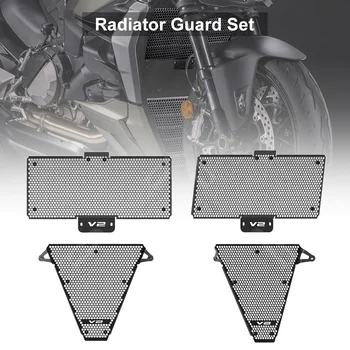 Горна и долна радиаторна решетка Защита на капака за Ducati Str-eet-figh-ter V2 2022 2023 алуминиева решетка