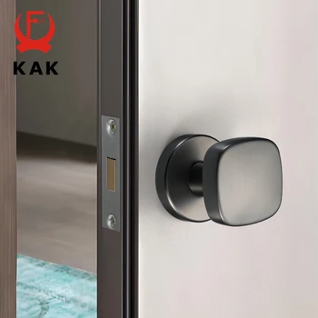 KAK Черно скрито заключване на вратата Заключване на вратата без ключ Едностранна дръжка на вратата Заключване на вратата Златна джобна брава на вратата Хардуер
