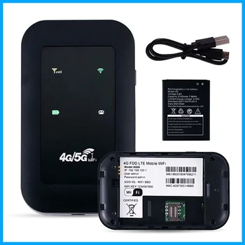 4G LTE рутер джоб WiFi ретранслатор сигнален усилвател мрежов разширител мобилен хотспот безжичен мифи модем рутер слот за SIM карта