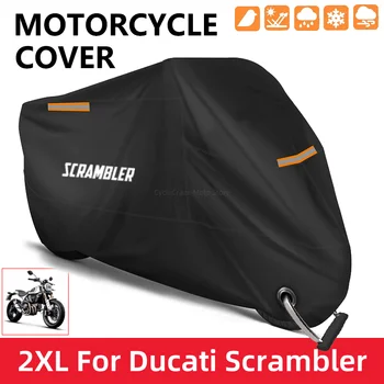 Мотоциклет покритие водоустойчив открит скутер UV протектор прах дъжд покритие за Ducati Scrambler 400 800 1100 2014-2019