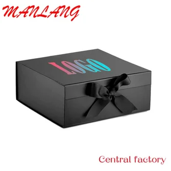 Персонализирана кутия за подаръци за пазаруване за подаръци рециклира сгъваема кутия за подаръци контейнер персонализирана хартиена кутия за юфка