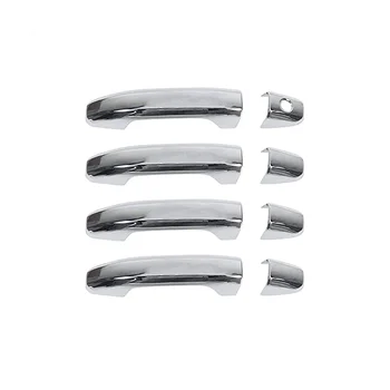 Външна врата дръжка покрива подстригване екстериорни аксесоари за Chevy Silverado GMC Sierra 2014-2020, ABS сребро
