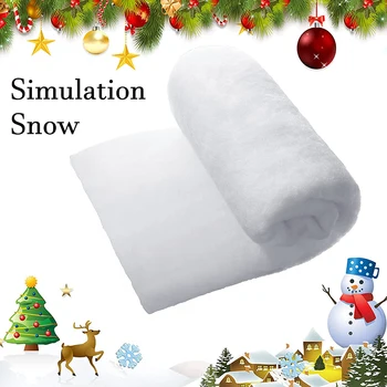 1Mx1.5M Коледна симулация Снежно одеяло Удебелен снежен памук Изкуствена снежинка Снежна снежна сцена Декорация