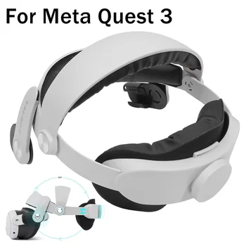 Каишка за глава за Meta Quest 3 VR рамка Vr аксесоари Зареждане база слушалки дръжка регулируем капак маска дръжка контролер 2023