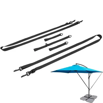 Чадър Ремъци за стабилизатор на вятъра Ветроупорна фиксирана каишка за градински чадър Конзолни чадъри Чадър Защита от вятър