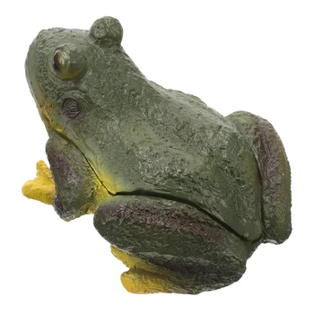 Фалшив жаба външен вид ключодържател открит изкуствен жаба ключ Hider градина ключ Hider
