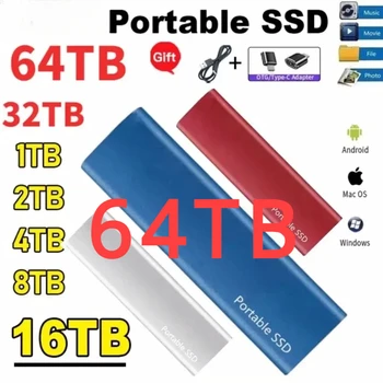 1TB мини преносим SSD 2TB M.2 външен мобилен твърдотелен диск високоскоростен USB3.1 за лаптоп Mac