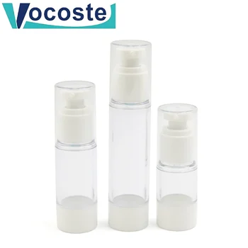 VOCOSTE 100ML-160ML Шампоан Комплект бутилки за пътуване Продукти за грижа за кожата Течни бутилки Прозрачна безвъздушна помпа Вакуум Преносими инструменти