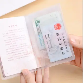 PVC документ случай водоустойчив пътуване ръкав организатор лична карта защитен калъф прозрачен паспорт случай притежател