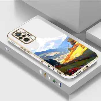 Mountain View луксозен калъф за телефон за Xiaomi Redmi Note 10Pro 10T 10S 10 11T 11Pro 11E 11TPro 11 11S 12R 12 12Pro капак